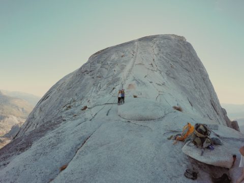 After climbing Half Dome, Yosemite