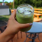 Matcha coconut green smoothie