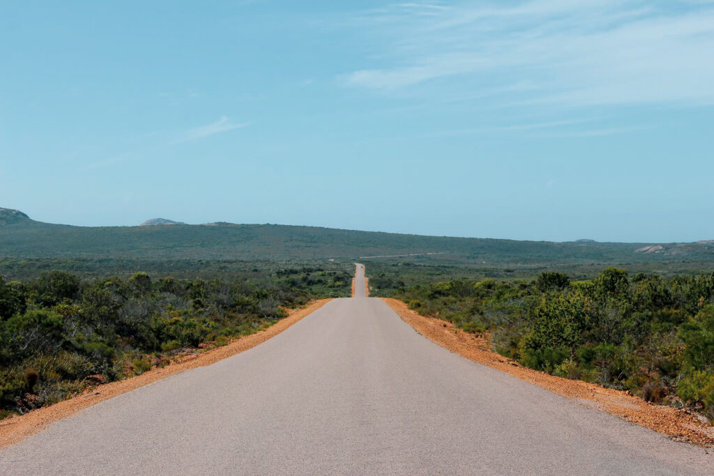 Roads of Cape Le Grand National Park outside Esperance