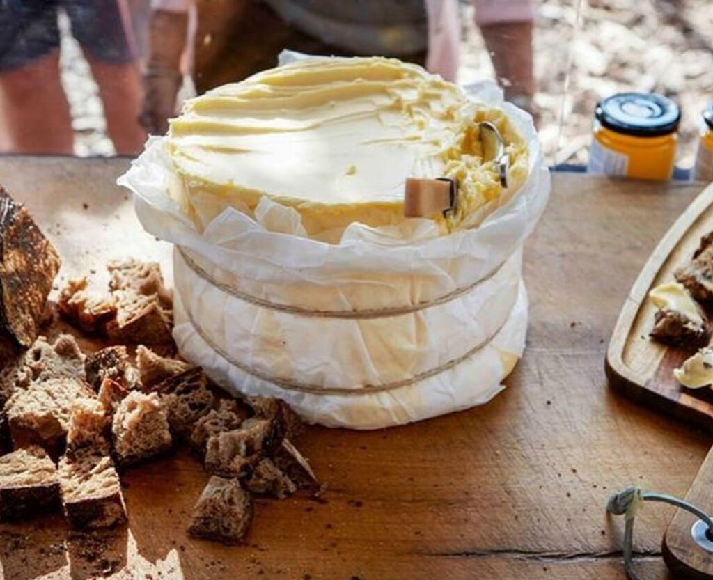 Butter and bread at Northside Farmers Market in Sydney